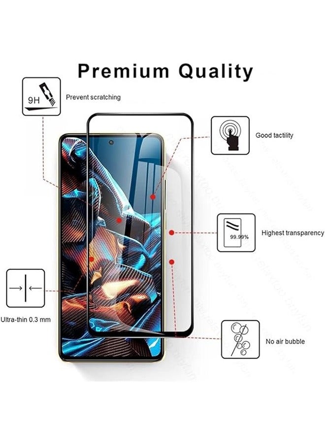 Xiaomi Poco X5 Pro 5G Screen Protector, 9H Tempered Glass Screen Protector for Xiaomi Poco X5 Pro 5G, Case Friendly, Easy Installation,Anti-Scratch Film - Image 2