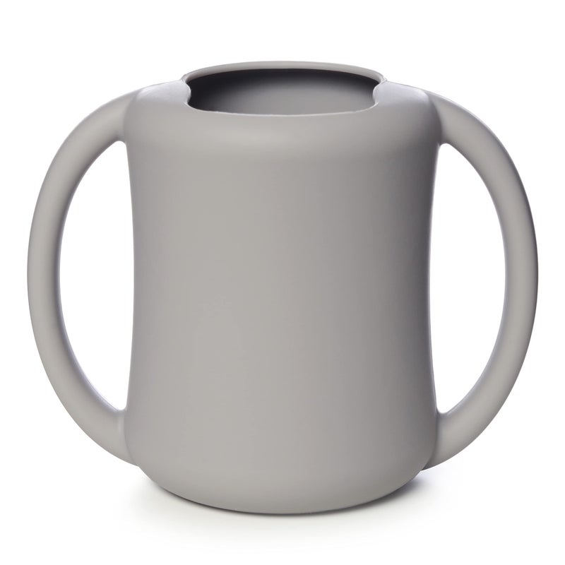 PrimaStella Silicone Baby & Toddler Training Cup with Handles (Stone) - Image 1