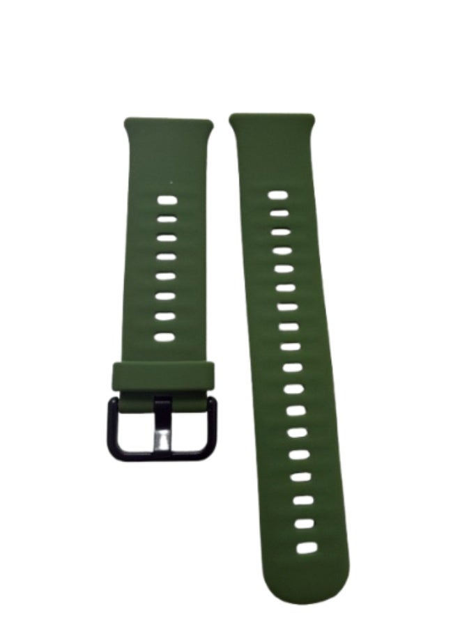 سوار سيليكون بديل لساعة هواوي فيت 4 2025 جيد التهوية سوار رياضي من السيليكون الناعم، تصميم قابل للتعديل، لساعة هواوي فيت 4 2025 - اخضر - Image 3