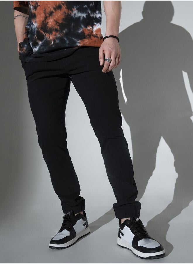 Hubberholme بنطال رياضي رجالي أنيق بقصّة Slim Fit ومتوسط الارتفاع  - Image 4