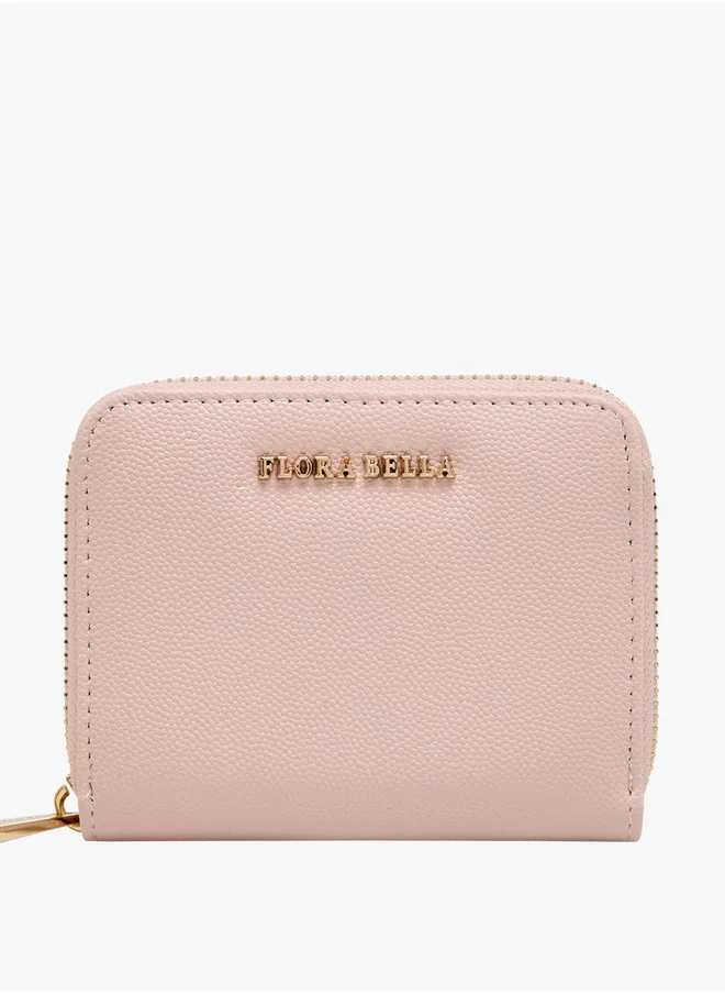 Flora Bella By Shoexpress Textured Zip Around Wallet