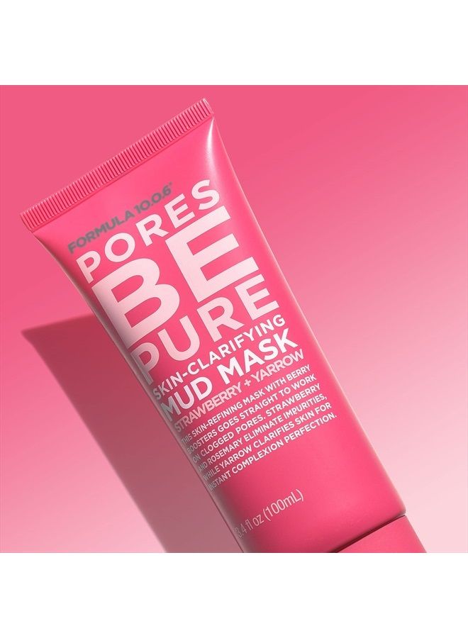 FORMULA 10.0.6 فورمولا 10.0.6 - قناع الطين المنقي للبشرة - قناع الطين المنقي، يفتح المسام، يزيل الشوائب لبشرة نقية، نباتي، خالي من البارابين، خالي من الكبريتات وخالي من القسوة، 3.4 أونصة سائلة - Image 5