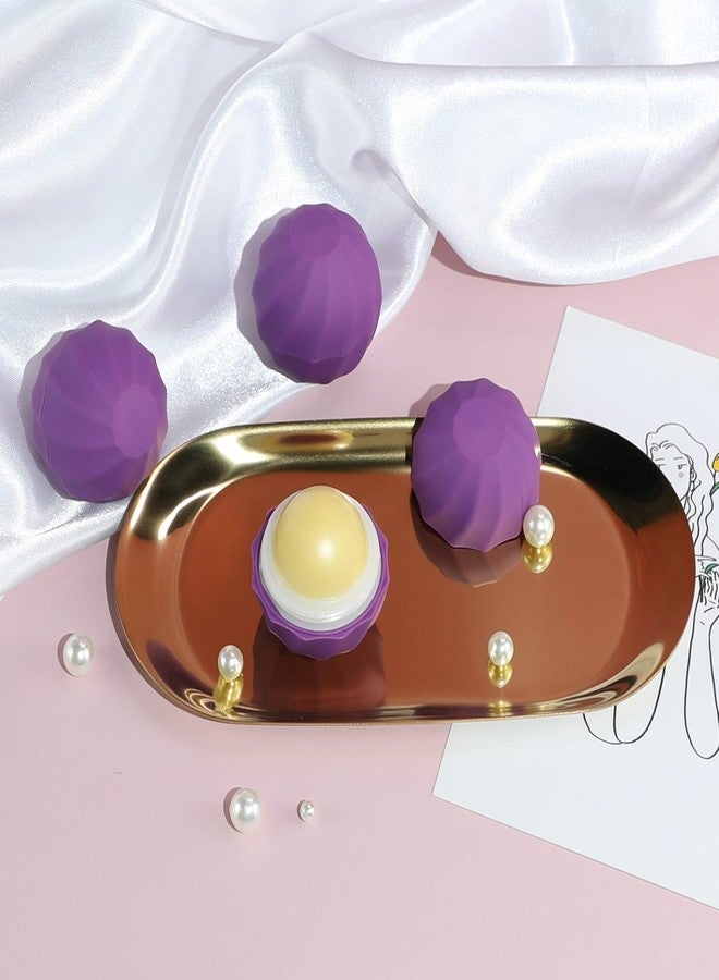 longway 0.24Oz (7ml Empty Lip Balm Sphere Containers | Screw Cap Lipstick Tubes/Chapstick Tubes/Chapstick Holder for Lip Gloss & BPA FREE (Pack of 10, Purple - Image 4