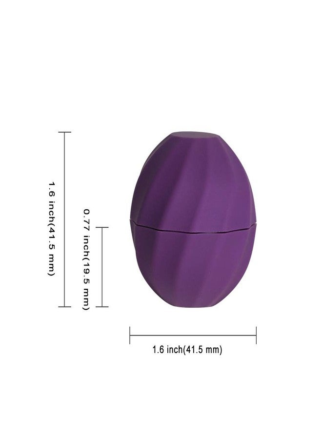 longway 0.24Oz (7ml Empty Lip Balm Sphere Containers | Screw Cap Lipstick Tubes/Chapstick Tubes/Chapstick Holder for Lip Gloss & BPA FREE (Pack of 10, Purple - Image 2