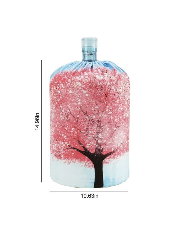 ZUYYON 5 Gallon Water Dispenser Barrel Dust Cover Water Cooler Dust Proof Cover for Decoration, Reusable Bottle Bucket Protector(Cherry Tree) - Image 2
