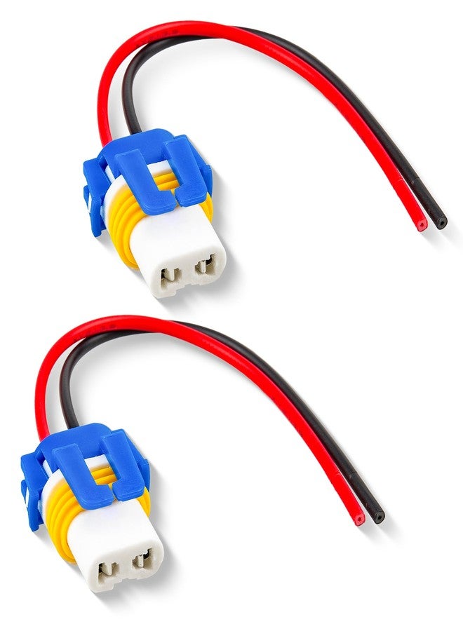 RED WOLF مقبس سيراميك أنثوي ثنائي السن من ريد وولف 9005 9006 HB3، مناسب لسيارات تويوتا، جنرال موتورز، فورد، شيفروليه، هيونداي، كرايسلر، كيا، وهوندا، بالإضافة إلى مصابيح الضباب الأمامية. يُستخدم كبديل لمصابيح LED الأمامية. - Image 1