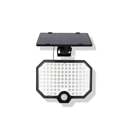 Dylect® Eco Motion Sensor Solar Wall Light for Garden, Parking, Terrace, Security, Shop | 3 in 1 Function, IP44 Waterproof, Upto 12 Hr Runtime, Easy Installation (Cool White) - Image 1