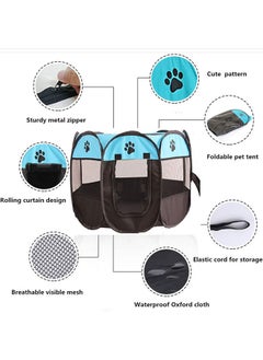 Yolu Foldable Waterproof Octagon Oxford Pet Playpens For Dogs And Cats  - Image 3