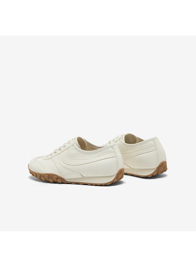 Bata Caramel Training Shoes, Forrest Gump Shoes For Women, Spring Cowhide Thick-soled Casual Sneakers Vrv27am5, Beige, Size 35 - Image 4