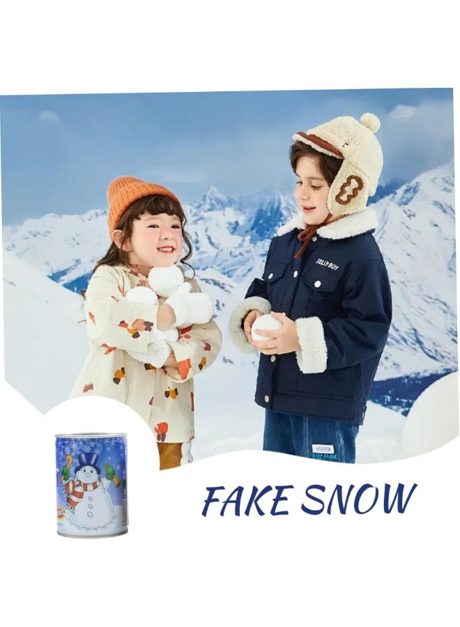 ماكدو 5 عبوات ثلج فوري، ثلج زينة اصطناعي، ثلج اصطناعي مزيف، ثلج مزيف رقيق، علب ثلج اصطناعي سحري من صنع الإنسان، للعرض في الحفلات وتزيين المهرجانات والحرف اليدوية - Image 4