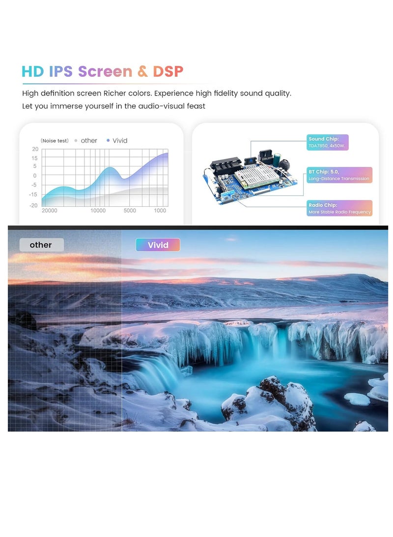 راديو سيارة أندرويد 10.2 بوصة لسيارة تويوتا كامري 2015 2016 2017 مع كار بلاي لاسلكي وأندرويد أوتو | نظام ملاحة جي بي إس | راديو وسائط متعددة بشاشة تعمل باللمس | 4G+64G أندرويد 11 - Image 4