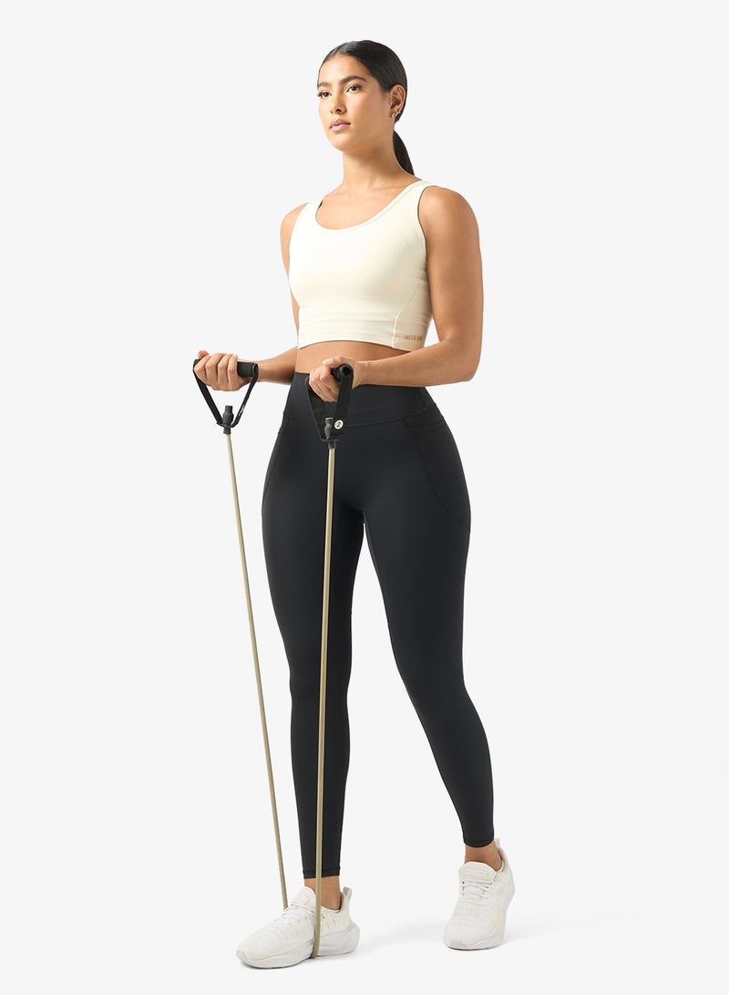 ANTA Tight Workout Training Commute Tank White - Image 4