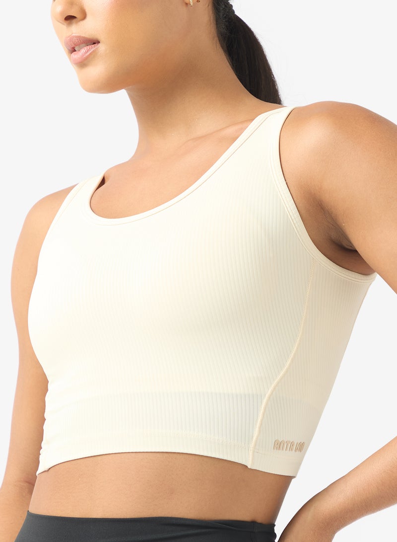 ANTA Tight Workout Training Commute Tank White - Image 3