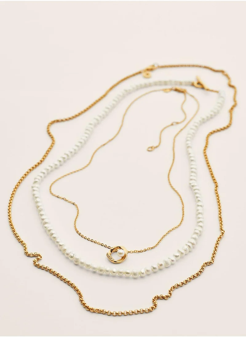 PANDORA  14K Gold Plated Collier Necklaces for Women | Best Price UAE