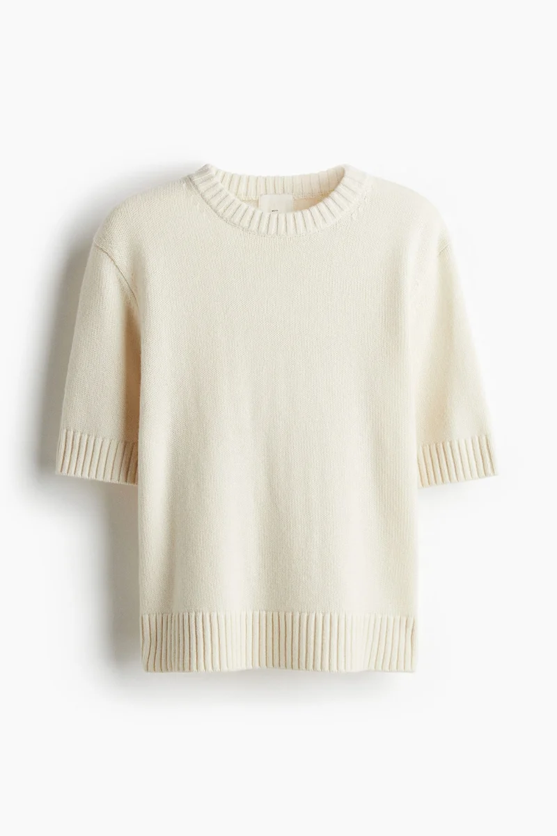 H&M Knitted wool T-shirt