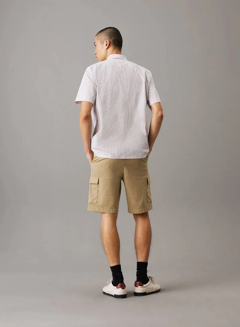 Calvin Klein Straight Twill Cargo Shorts