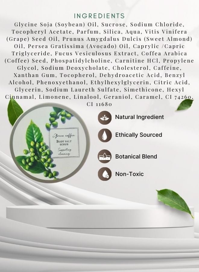 الصابون والأصدقاء مقشر الجسم بالقهوة الخضراء والملح والسكر من سوب آند فريندز - مقشر طبيعي لتقشير البشرة وتنحيفها مع الكافيين والزيوت النباتية، 50 غرام - Image 4