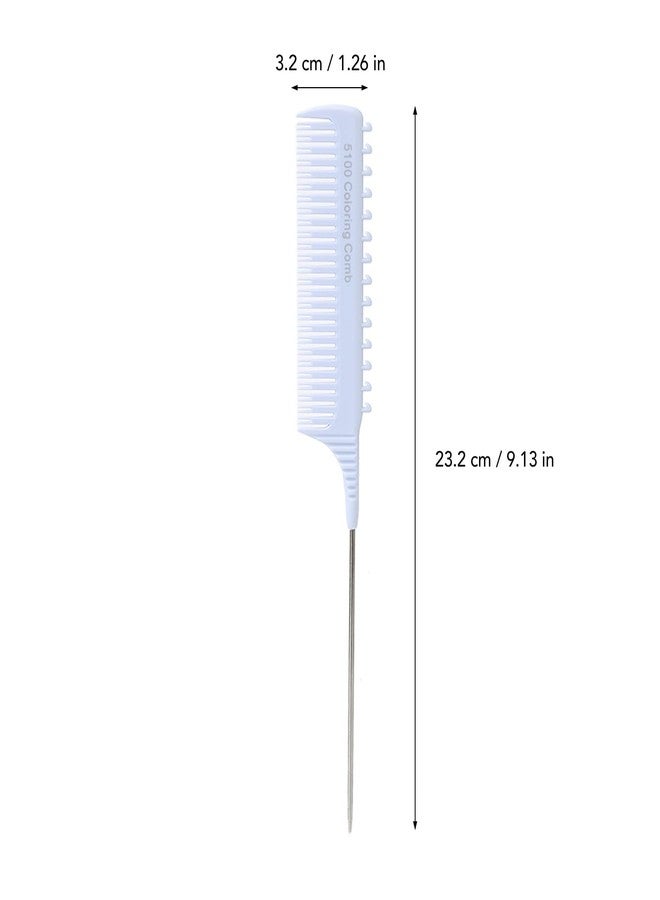 BusoTh Teasing Foiling Combs, Lightweight Highlighting Clip Comb for Unisex (Lavender Purple), Parting Comb Rat Tail Combs Hairstylist Must Haves for Highlights Trimming Cutting - Image 2