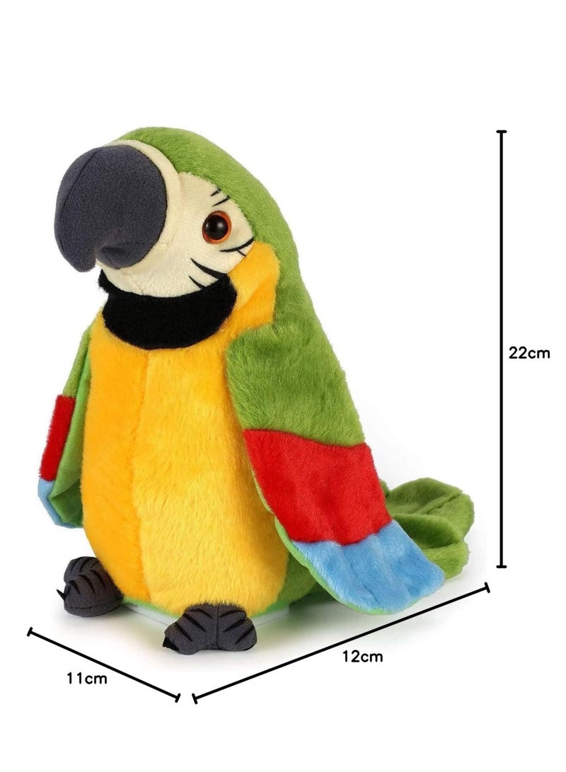 Raxoom Speaking Parrot Record Repeats Electronic Bird Talking Stuffed Animal Waving Wings Plush Toy Birthday Gift for Kids - Image 5