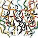 Blulu 80 Pcs Small Plastic Snakes Realistic Rubber Fake Snake 4 Inch Assorted Colorful Toys for Garden Prank Prop Scare Birds Halloween Party Favors - Image 2