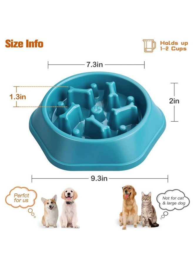 وعاء طعام تدريب الحيوانات الأليفة | وعاء طعام بطيء غير سام | وعاء طعام مضاد للاختناق للقطط والكلاب - قطعة واحدة - Image 4