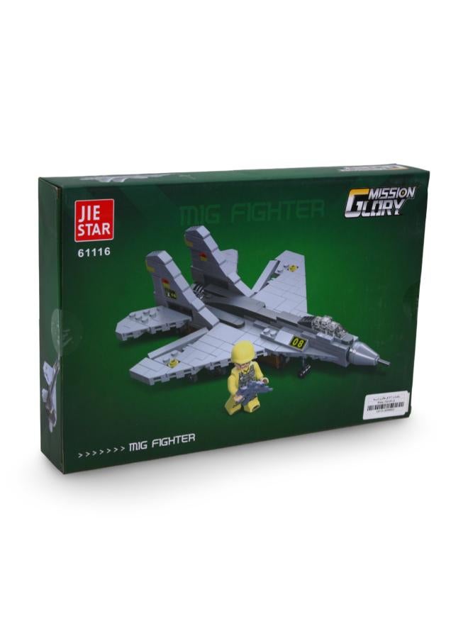 Jie Star Mig Fighter Building Block Set – 317 Pcs - Image 2