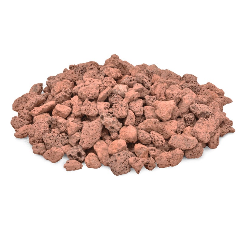 Skyflame 3/8" - 3/4" Red Natural Stones Lava Rock Granules for Gas Fire Pits, Fireplaces, Gas Log Sets, BBQ Grills, Garden Landscaping Decorations,Cultivation of Potted Plants, 10LB - Image 1