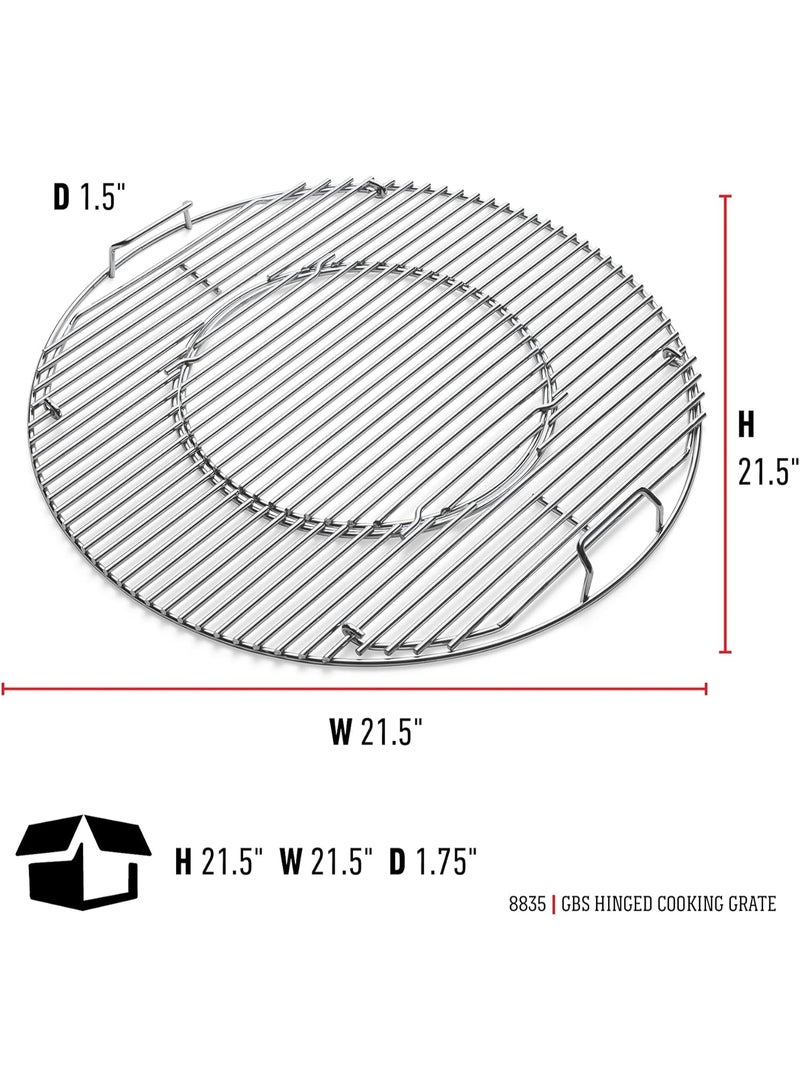 Weber Gourmet BBQ System Hinged Cooking Grate Set | Premium Grilling accessories - Image 4