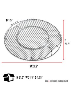 Weber Weber Gourmet BBQ System Hinged Cooking Grate Set | Premium Grilling accessories  - Image 5