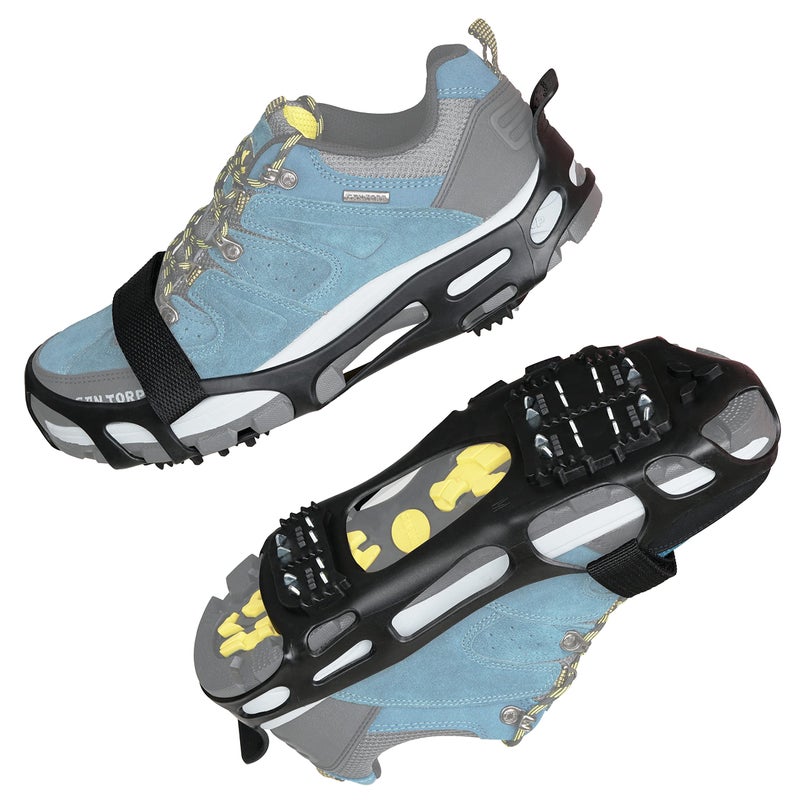 OROOTL Ice Cleats Crampons for Shoes and Boots Anti Slip Snow Cleats Ice Shoes Grippers 24 Studs Crampons for Hiking Boots Women Men Ice Fishing Winter Walking Jogging - Image 3