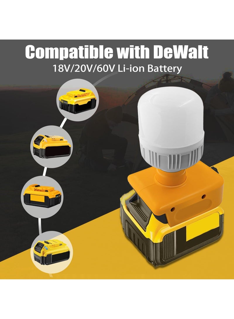 LED Work Light Cordless Handheld Work Light, 12W 1500lm Protable LED Flood Light, 6500K Cordless Flashlight for Job Site and Outdoors (Battery Not Included) - Image 4