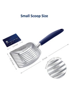 Generic Cat Litter Scoop, Aluminum Alloy Sifter, Kitty Metal Scooper, Deep Shovel, Long Handle, Poop Sifting, Kitten Pooper Lifter, Durable, Heavy Duty, for Litter Box  - Image 2