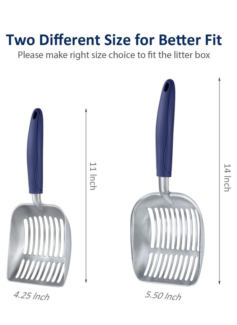 Generic - Cat Litter Scoop, Aluminum Alloy Sifter, Kitty Metal Scooper, Deep Shovel, Long Handle, Poop Sifting, Kitten Pooper Lifter, Durable, Heavy Duty, for Litter Box - Image 1