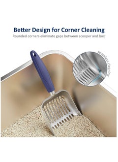 Generic Cat Litter Scoop, Aluminum Alloy Sifter, Kitty Metal Scooper, Deep Shovel, Long Handle, Poop Sifting, Kitten Pooper Lifter, Durable, Heavy Duty, for Litter Box  - Image 5
