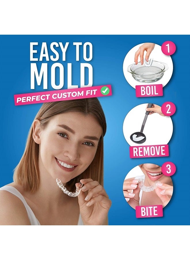 HONEYBULL Mouth Guard for Grinding Teeth [12 Pack - Thick] 1 Size for Heavy Grinding | Comfortable Custom Mouth Guard for Clenching Teeth at Night, Bruxism, Whitening Tray & Guard…  - Image 4