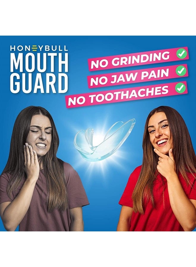 HONEYBULL Mouth Guard for Grinding Teeth [12 Pack - Thick] 1 Size for Heavy Grinding | Comfortable Custom Mouth Guard for Clenching Teeth at Night, Bruxism, Whitening Tray & Guard…  - Image 2