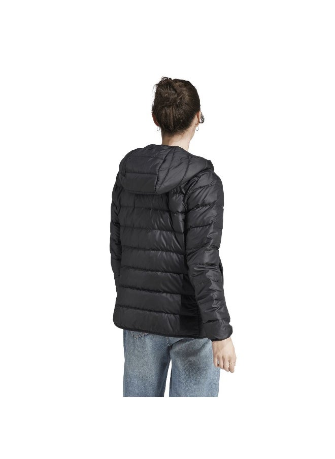 Adidas adidas W Ess L D Ho J Black Outdoor Jackets 2XS  - Image 5