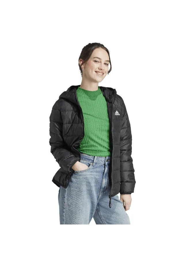 Adidas W Ess L D Ho J Black Outdoor Jackets 2XS