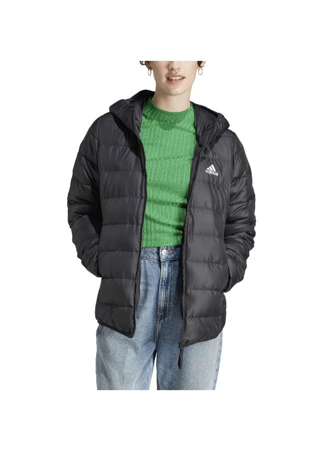 Adidas adidas W Ess L D Ho J Black Outdoor Jackets 2XS  - Image 4