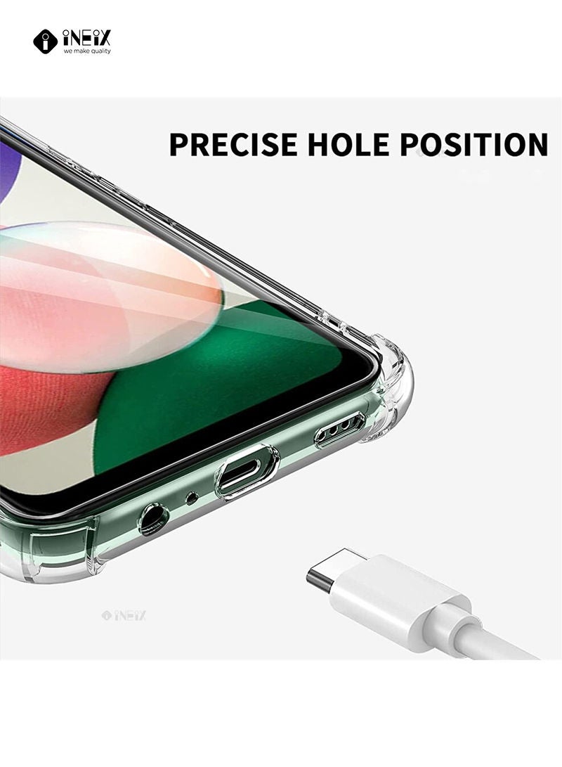 إينيكس جراب شفاف سيليكون عالي النقاء للحماية من الصدمات لهاتف سامسونج جالاكسي A32 4G - شفاف - Image 3