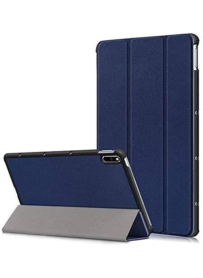 Generic - Compatible With Huawei Matepad 10.4 2020 Case Huawei Honor V6 Case Pu Leather Slim Folding Stand Cover For Huawei Matepad 10.4 Inch Bah3 Al00 Bah3 W09 Honor V6 Tablet Blue - Image 1