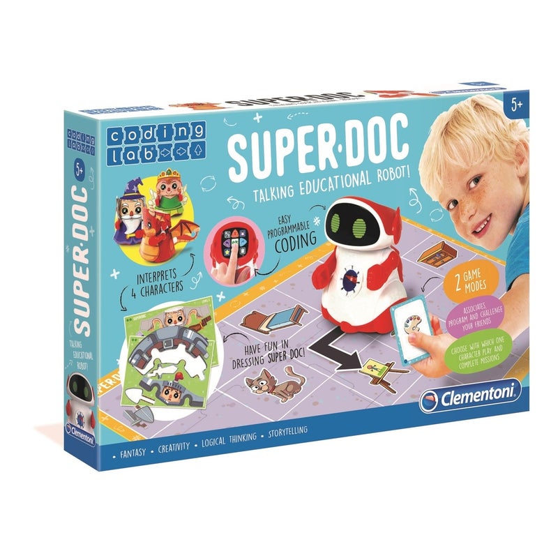 Clementoni - Coding Lab Super D.O.C Talking Education Robot - 3792 - Image 1