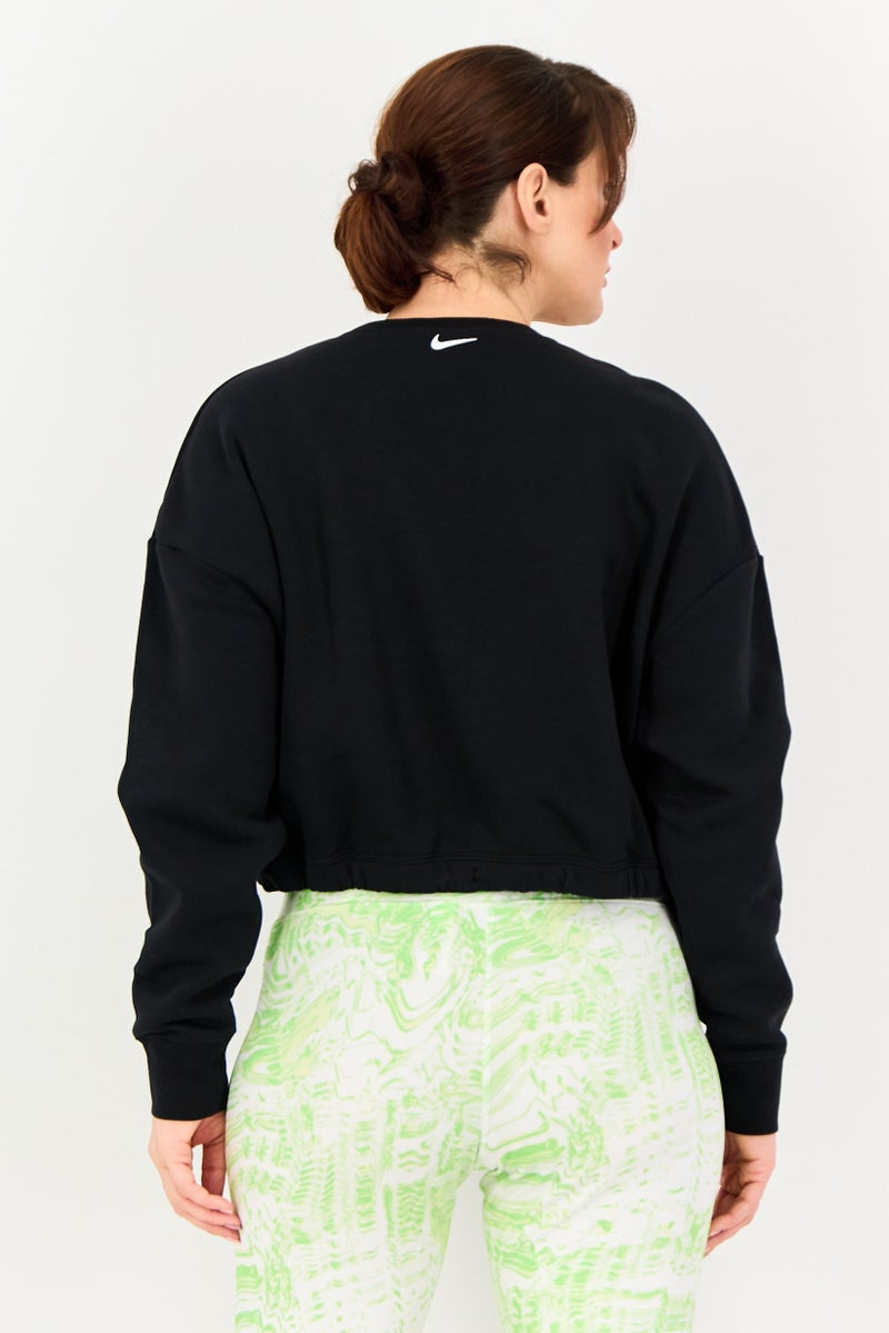 Nike Women Sportswear Fit Long Sleeve Outdoor Sweatshirt, Black - Image 3