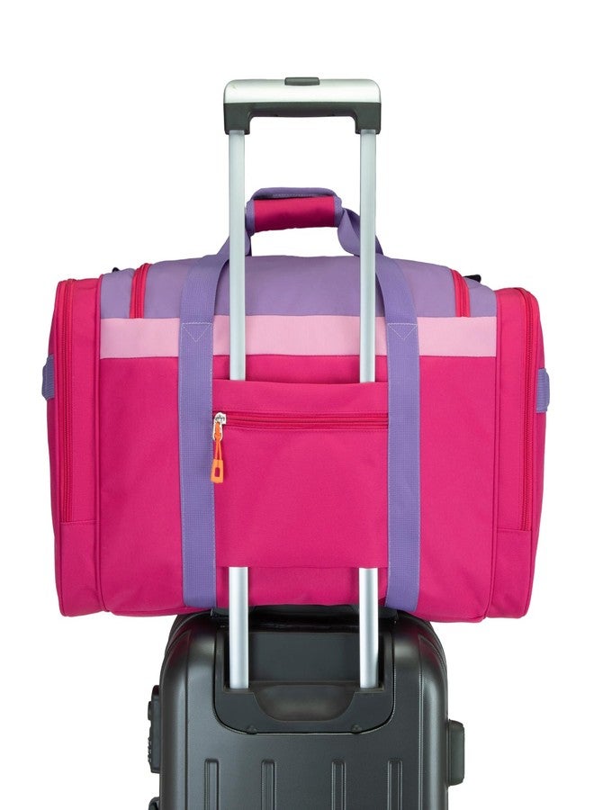 HawLander Large Kids Duffle Bag for Travel, Overnight, or Weekender, 22" inch, Rose Purple, 22.0"L x 12.0" H x 12.0"W, Duffle Bag for Travel - Image 3