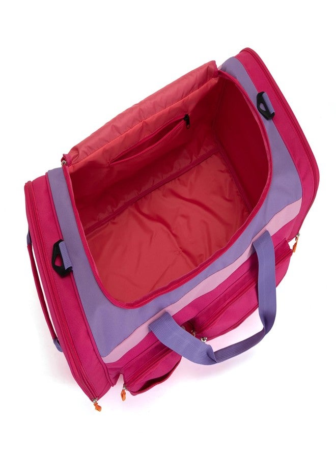 HawLander Large Kids Duffle Bag for Travel, Overnight, or Weekender, 22" inch, Rose Purple, 22.0"L x 12.0" H x 12.0"W, Duffle Bag for Travel - Image 4
