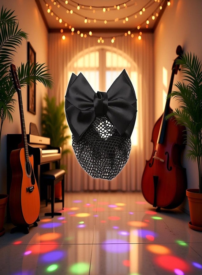 GANPUB 2Pcs Bowknot Hair Bun Clips, Bowknot Hair Net Clips, Bowknot Hair Snoods Bun Cover Hair Clip Occupational Fixator for Dancing, Work, Class and Daily Use - Image 4