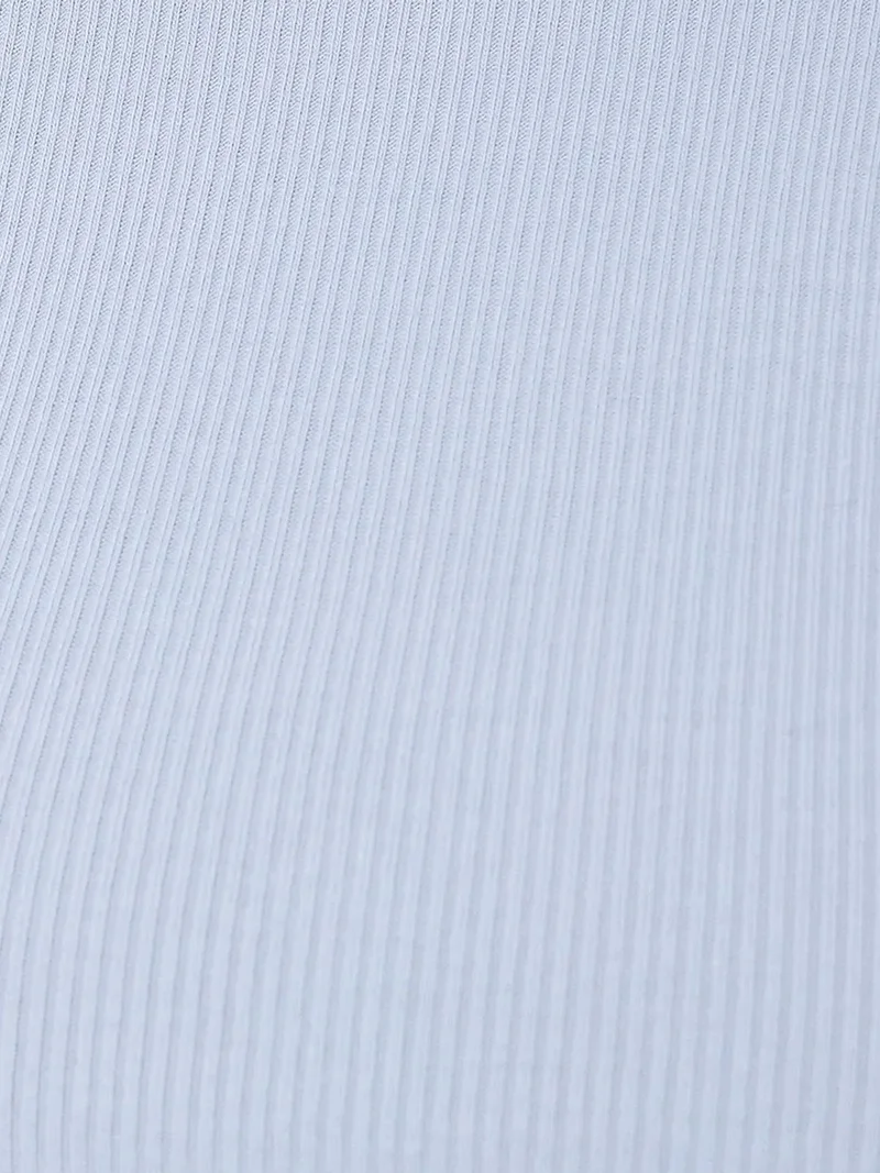 HICCUP Basic Round Neck Short Sleeve Cropped Top