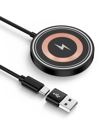 AILKIN Magsafe Charger Samsung Magnetic Wireless Charger 15W Fast Charging Pad for Android Samsung S26Ultra/S25/S24 FE/S23/S22, USB-C/A MagSafe Charging Pad Compatible with iPhone 17/16/15/14/13/12/AirPods - Image 1