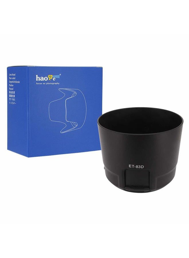 Haoge Bayonet Lens Hood Compatible with Canon EF 100-400mm f/4.5-5.6L is II USM Lens Replaces Canon ET-83D - Image 1