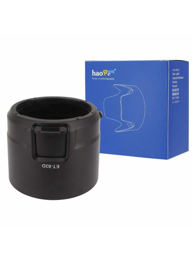 Haoge Bayonet Lens Hood Compatible with Canon EF 100-400mm f/4.5-5.6L is II USM Lens Replaces Canon ET-83D - Image 2